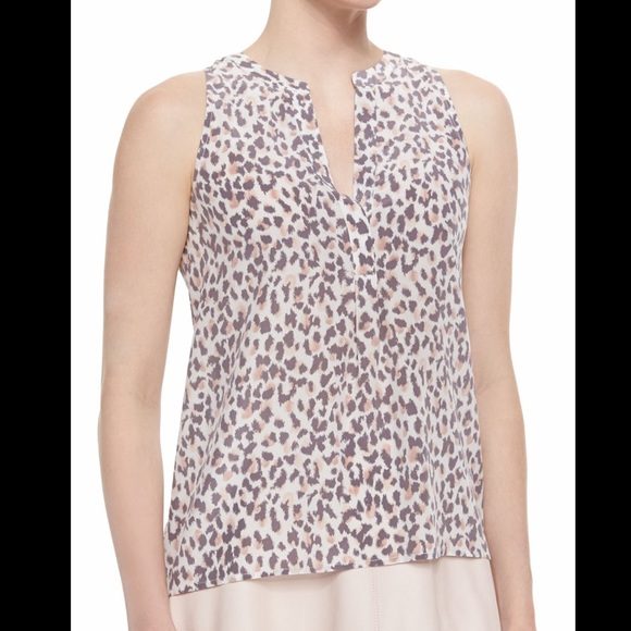 Joie Tops - Joie Aruna Leopard silk blouse